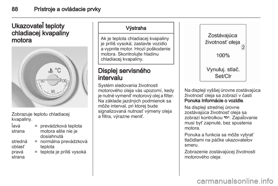 OPEL MERIVA 2012.5  Používateľská príručka (in Slovak) 