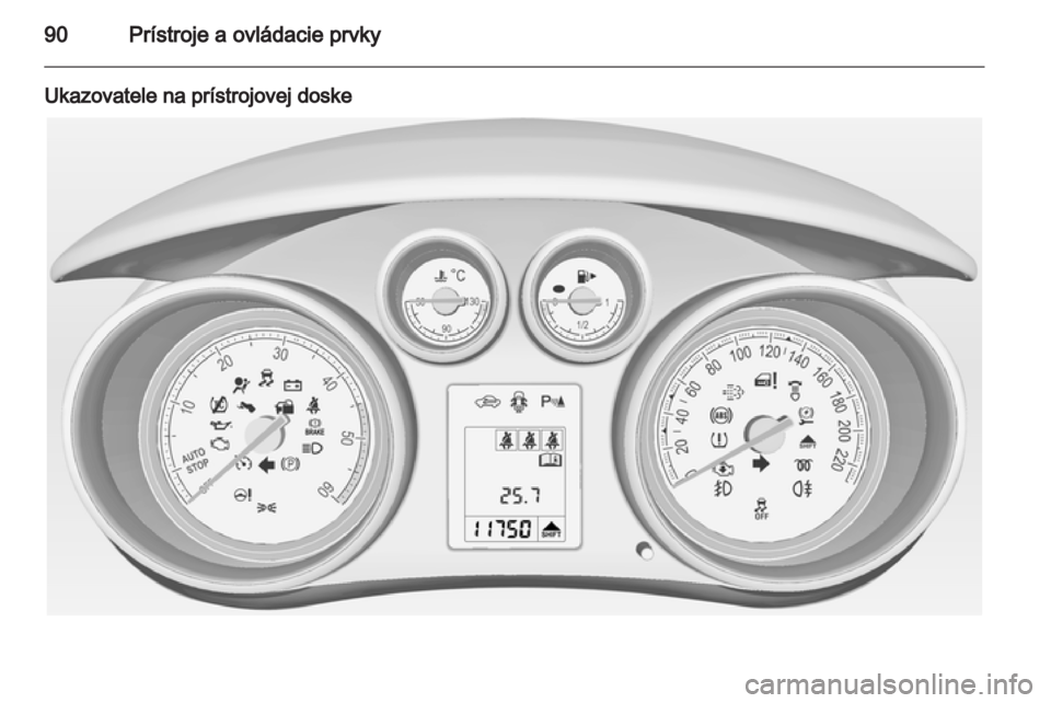 OPEL MERIVA 2012.5  Používateľská príručka (in Slovak) 