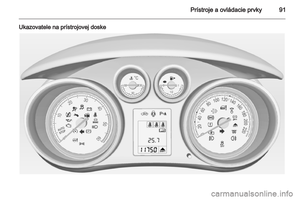 OPEL MERIVA 2013  Používateľská príručka (in Slovak) 