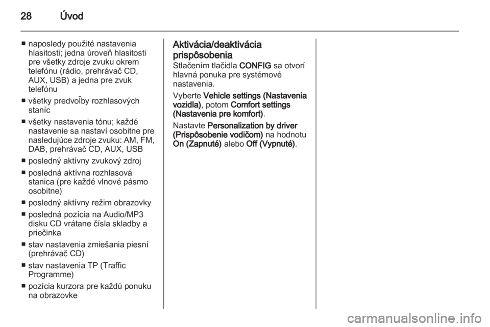 OPEL MERIVA 2013.5  Návod na obsluhu informačného systému (in Slovak) 