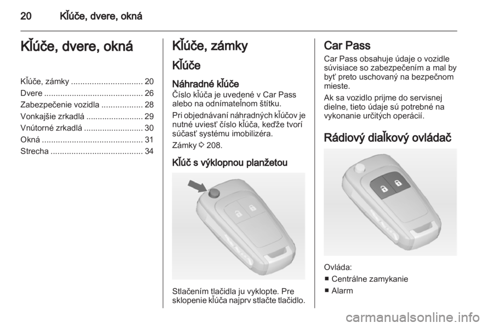 OPEL MERIVA 2013.5  Používateľská príručka (in Slovak) 