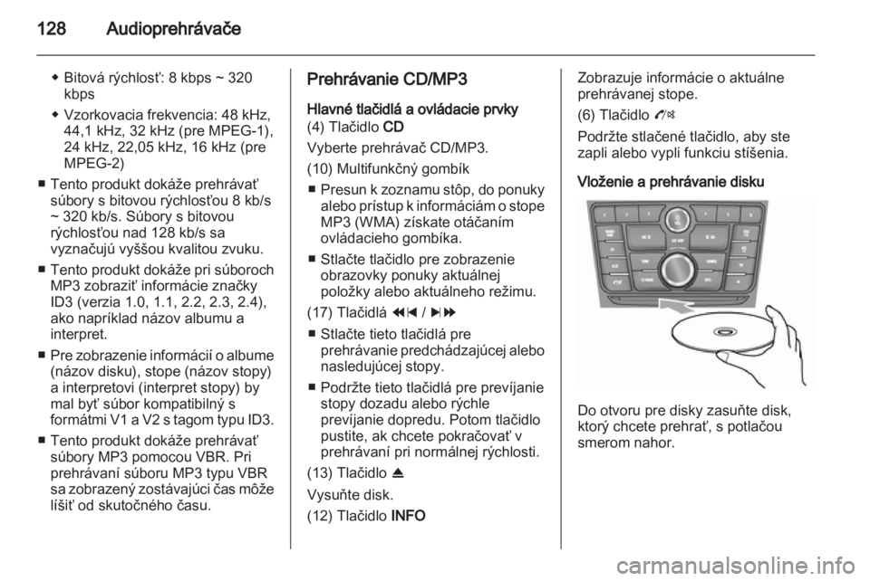 OPEL MOKKA 2013  Návod na obsluhu informačného systému (in Slovak) 