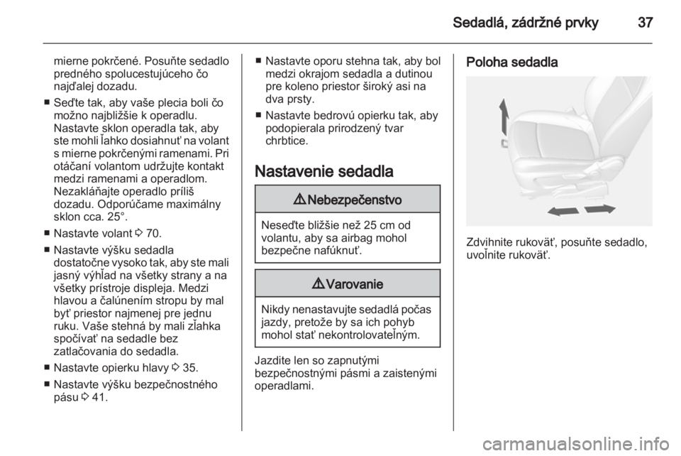 OPEL MOKKA 2013  Používateľská príručka (in Slovak) 