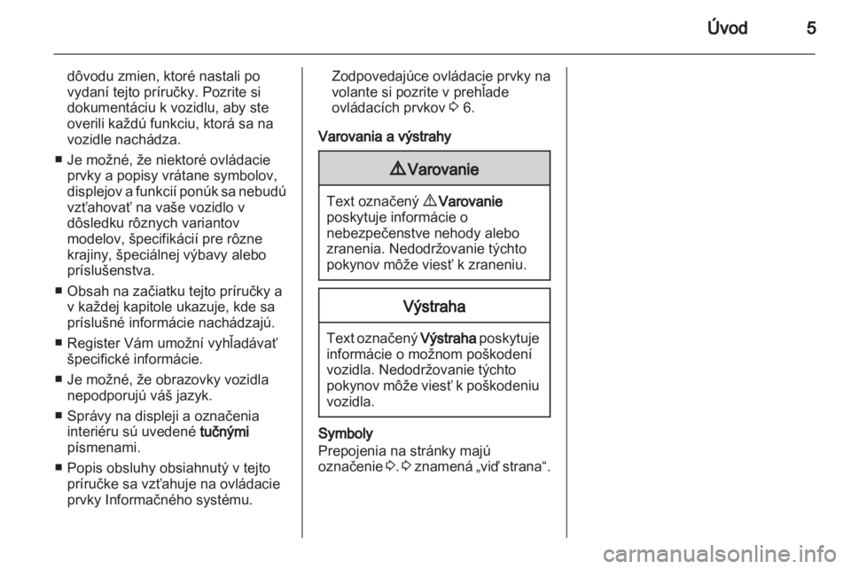 OPEL VIVARO 2012.5  Návod na obsluhu informačného systému (in Slovak) 