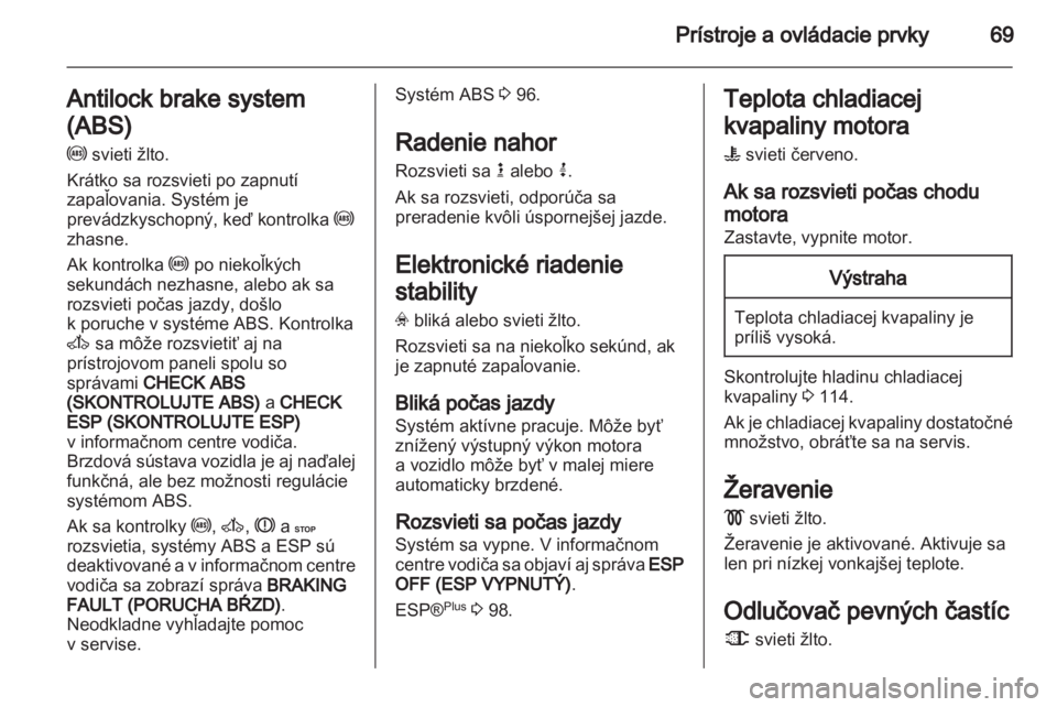 OPEL VIVARO 2011  Používateľská príručka (in Slovak) 