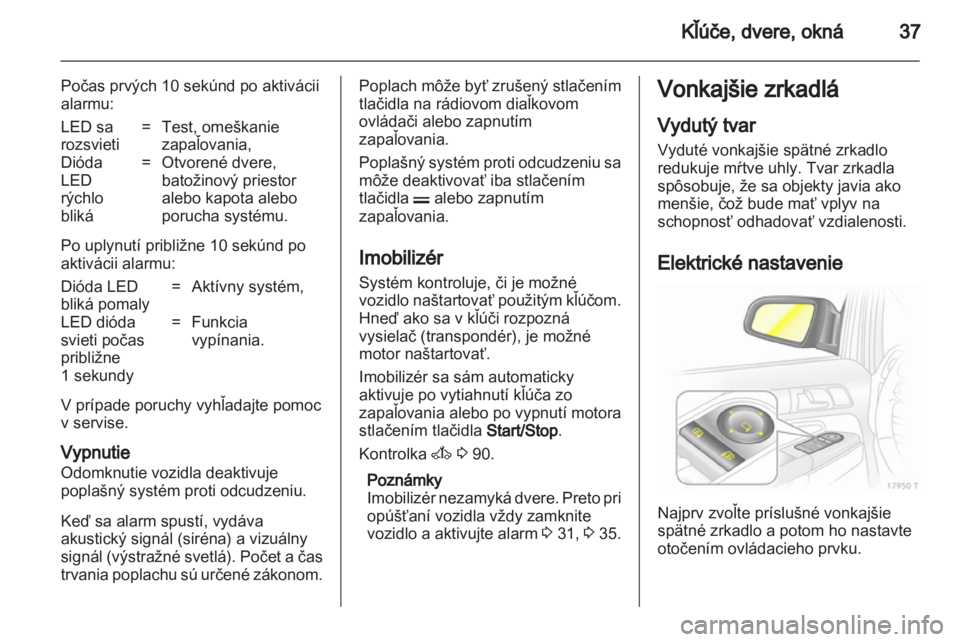 OPEL ZAFIRA 2010.5  Používateľská príručka (in Slovak) 