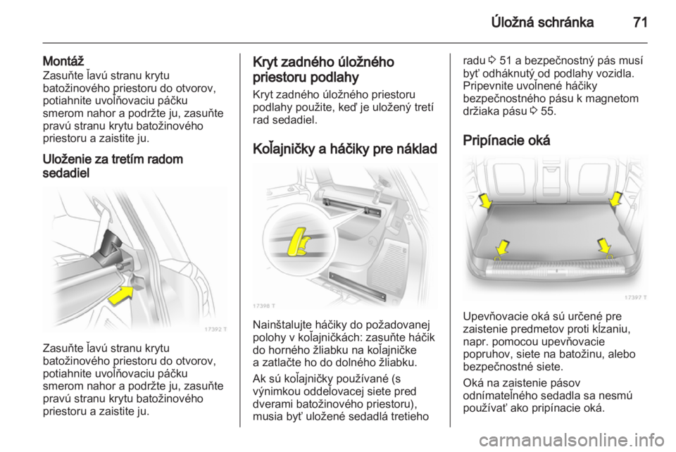 OPEL ZAFIRA 2010.5  Používateľská príručka (in Slovak) 