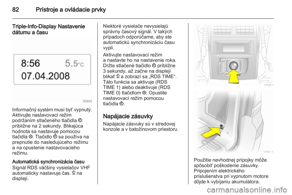 OPEL ZAFIRA 2010.5  Používateľská príručka (in Slovak) 