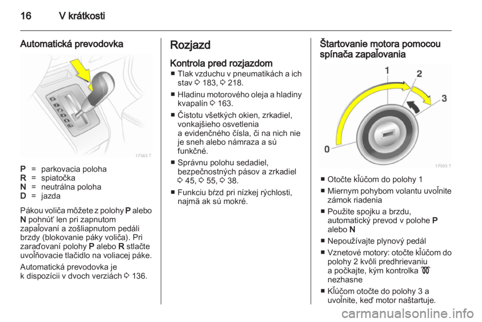 OPEL ZAFIRA 2011  Používateľská príručka (in Slovak) 