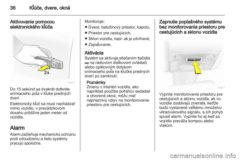 OPEL ZAFIRA 2011  Používateľská príručka (in Slovak) 