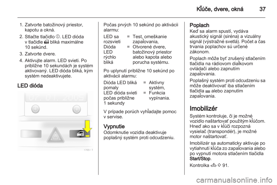 OPEL ZAFIRA 2011  Používateľská príručka (in Slovak) 