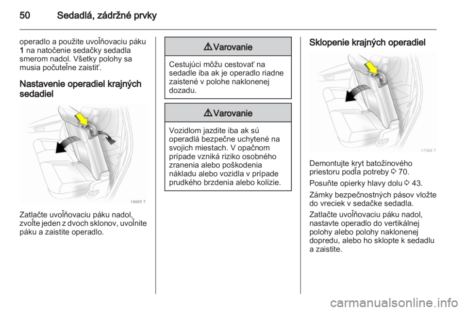 OPEL ZAFIRA 2011  Používateľská príručka (in Slovak) 