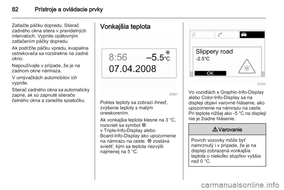 OPEL ZAFIRA 2011.5  Používateľská príručka (in Slovak) 