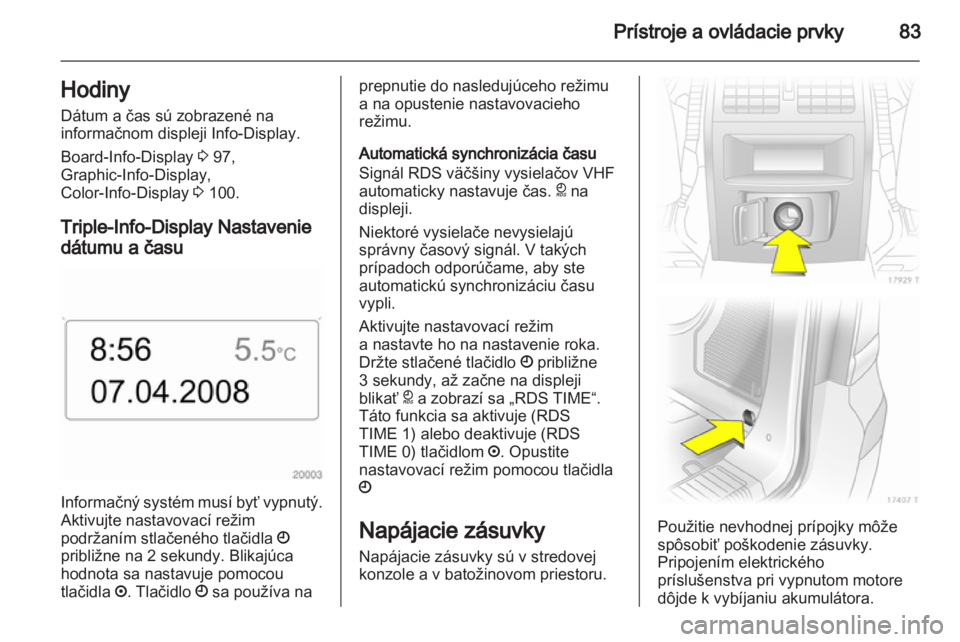 OPEL ZAFIRA 2011.5  Používateľská príručka (in Slovak) 
