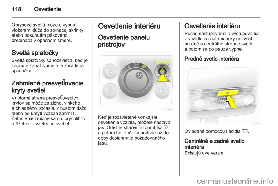 OPEL ZAFIRA 2012  Používateľská príručka (in Slovak) 