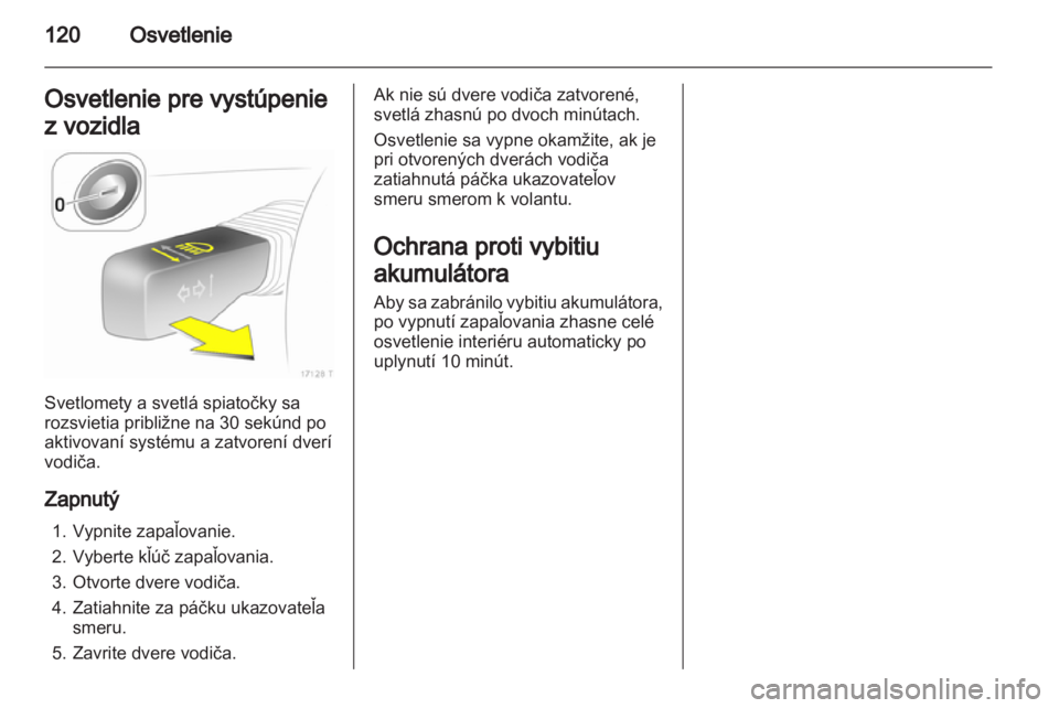 OPEL ZAFIRA 2012  Používateľská príručka (in Slovak) 