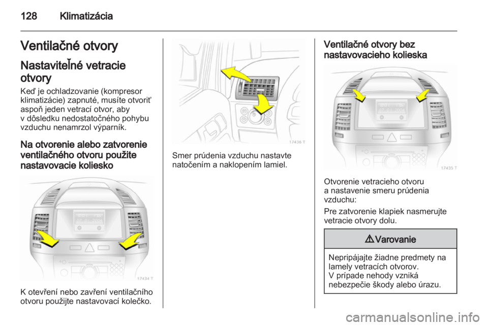 OPEL ZAFIRA 2012  Používateľská príručka (in Slovak) 