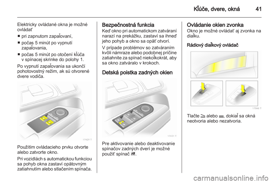 OPEL ZAFIRA 2012  Používateľská príručka (in Slovak) 