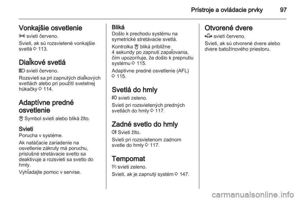 OPEL ZAFIRA 2012  Používateľská príručka (in Slovak) 