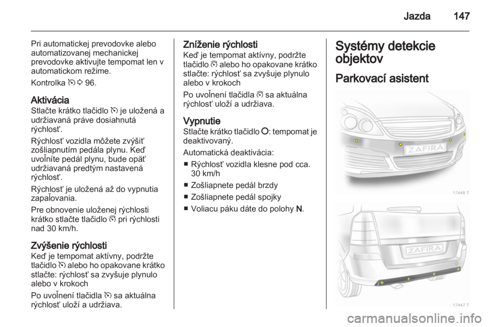 OPEL ZAFIRA 2013  Používateľská príručka (in Slovak) 