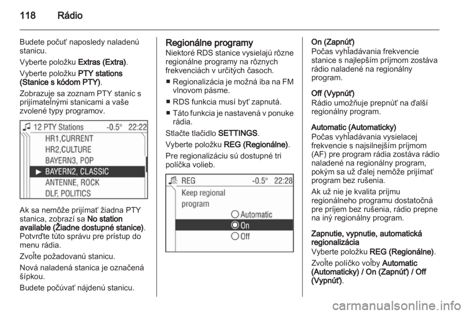 OPEL ZAFIRA B 2014  Návod na obsluhu informačného systému (in Slovak) 