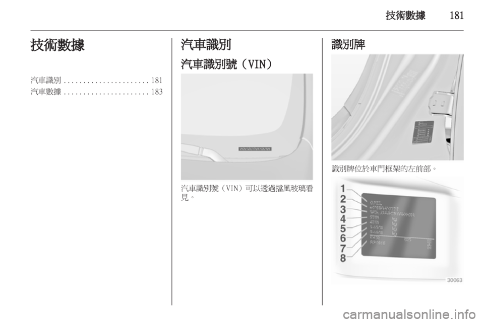 OPEL INSIGNIA 2012  車主手冊 (in Taiwanese) 