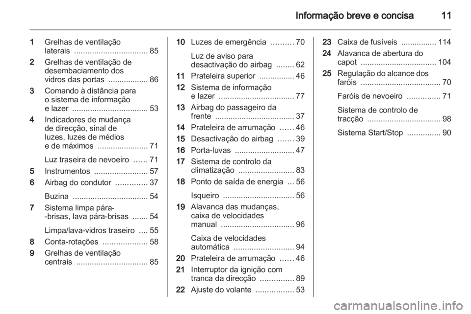 OPEL AGILA 2012  Manual de Instruções (in Portugues) 