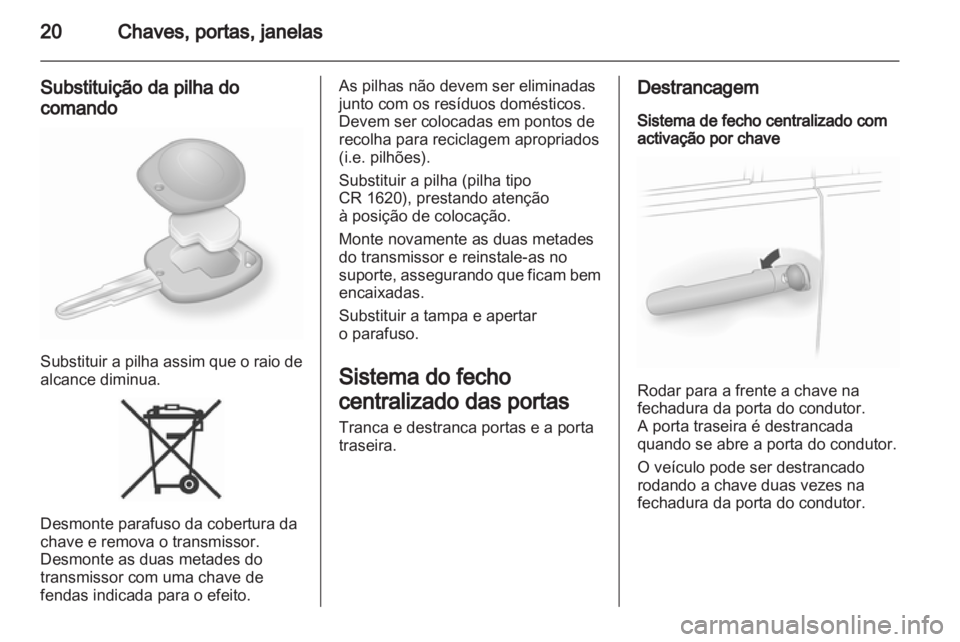 OPEL AGILA 2012  Manual de Instruções (in Portugues) 