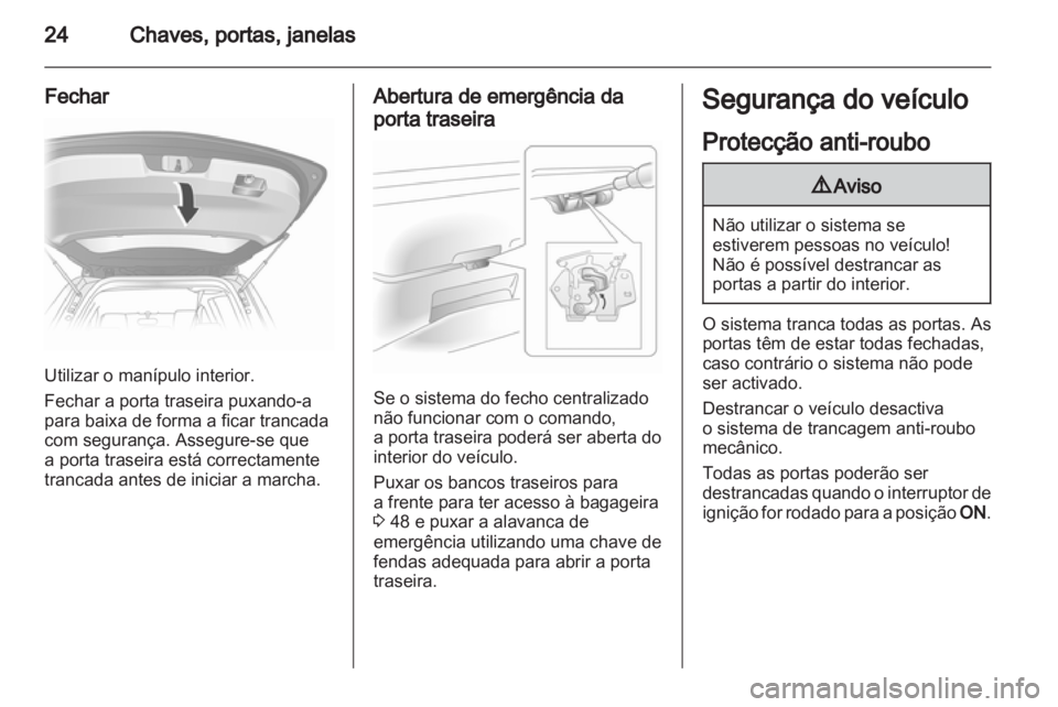 OPEL AGILA 2012  Manual de Instruções (in Portugues) 