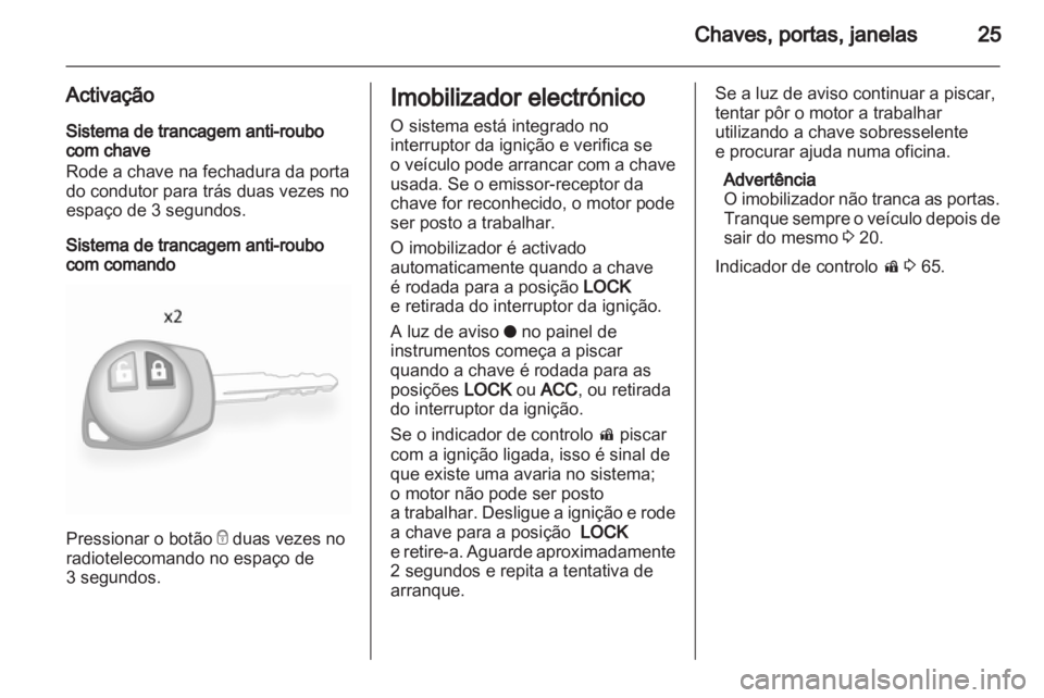 OPEL AGILA 2012  Manual de Instruções (in Portugues) 