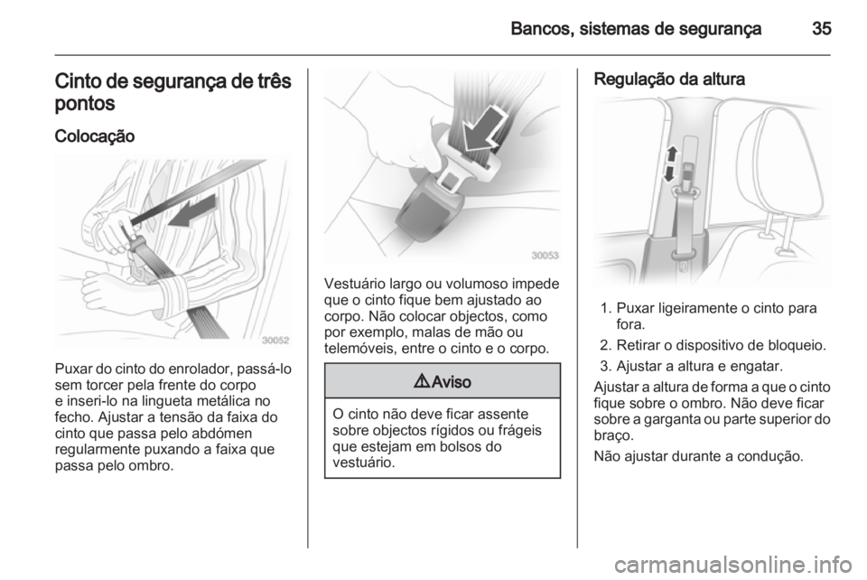 OPEL AGILA 2012  Manual de Instruções (in Portugues) 