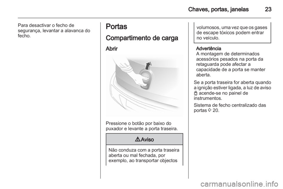 OPEL AGILA 2012.5  Manual de Instruções (in Portugues) 