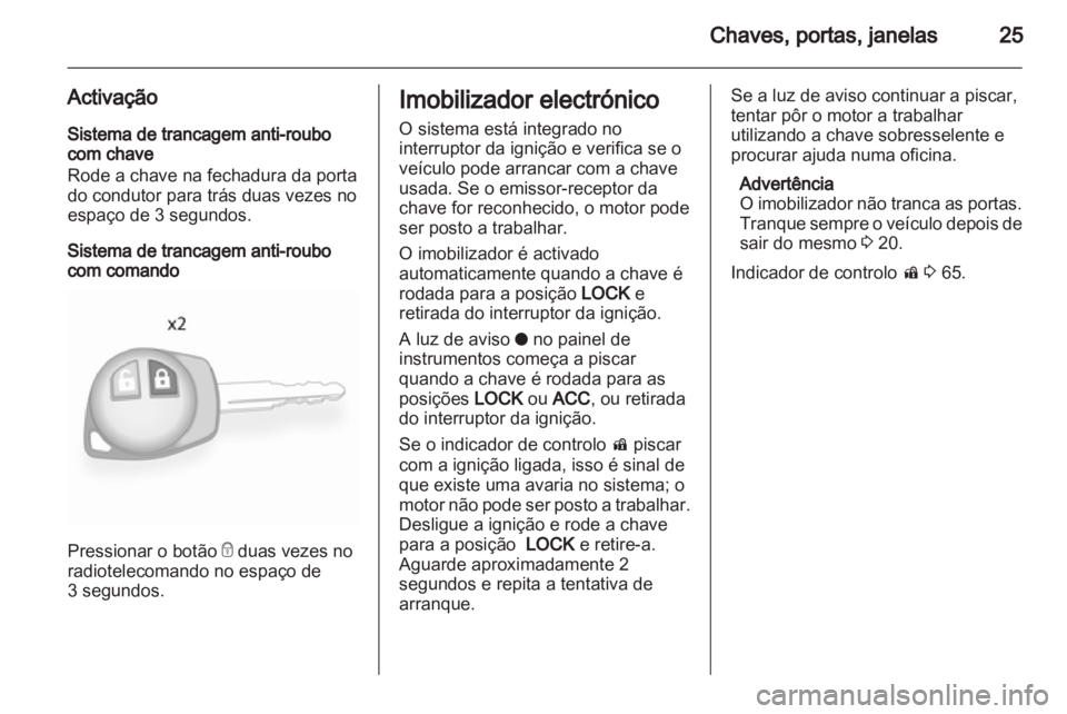 OPEL AGILA 2012.5  Manual de Instruções (in Portugues) 