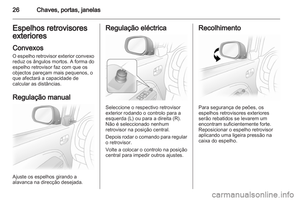 OPEL AGILA 2012.5  Manual de Instruções (in Portugues) 