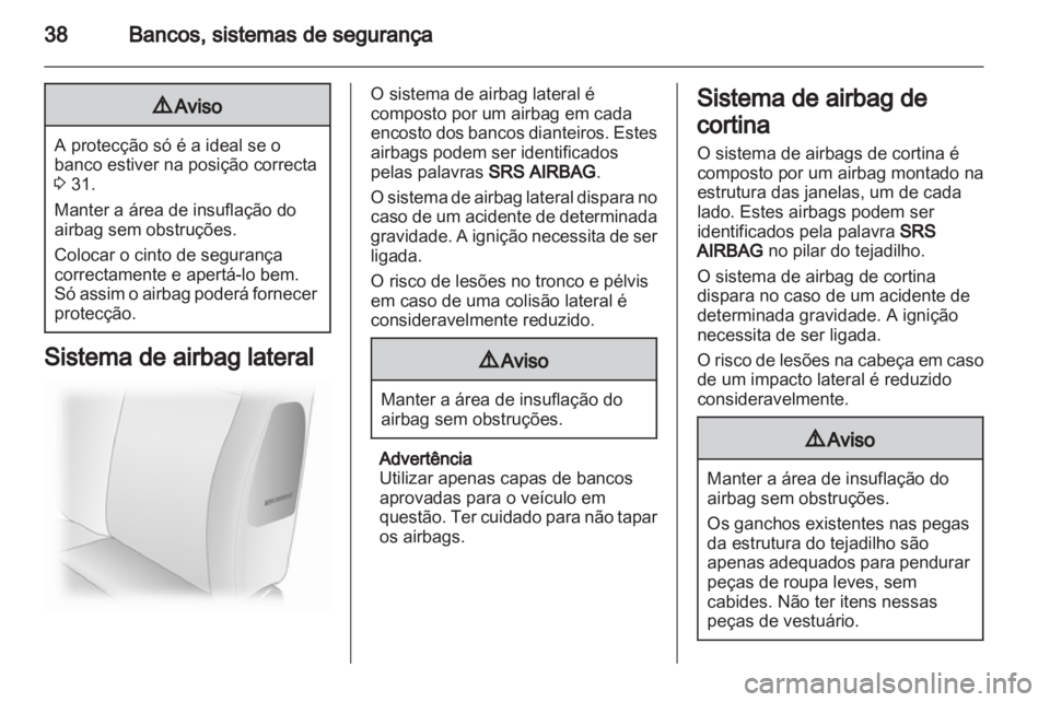 OPEL AGILA 2012.5  Manual de Instruções (in Portugues) 