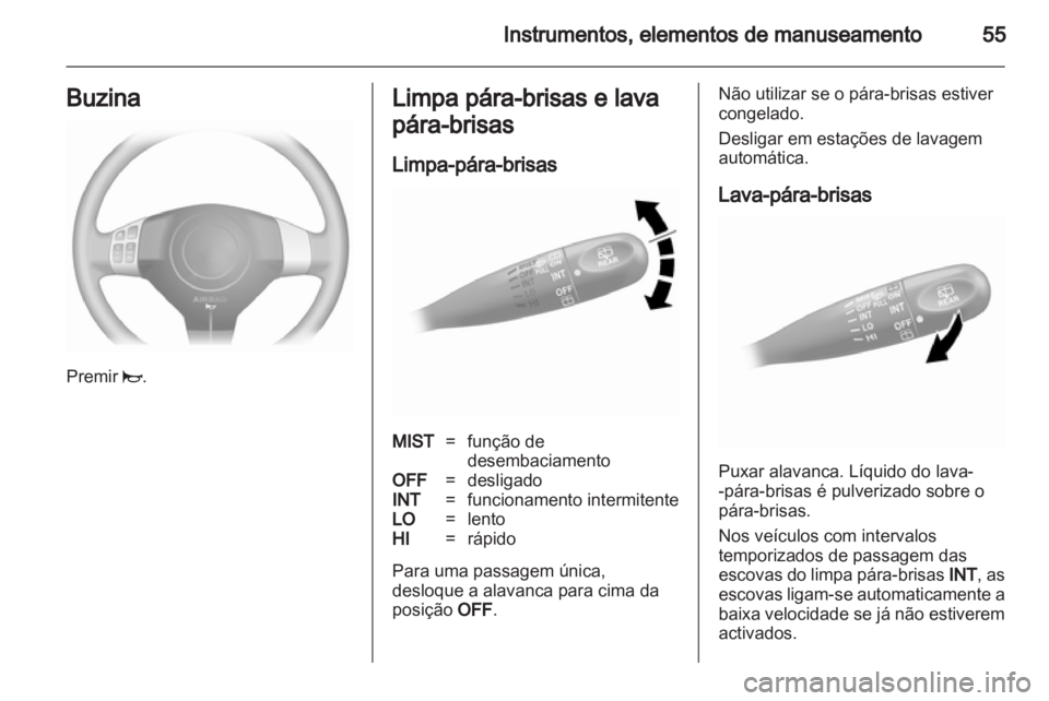 OPEL AGILA 2012.5  Manual de Instruções (in Portugues) 