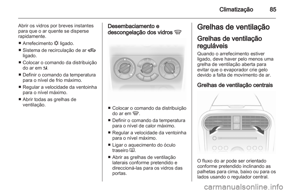 OPEL AGILA 2012.5  Manual de Instruções (in Portugues) 