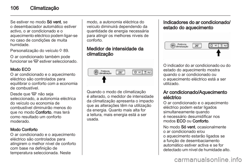 OPEL AMPERA 2012 Manual de Instruções (in Portugues) OPEL AMPERA 2012 Manual de Instruções (in Portugues)