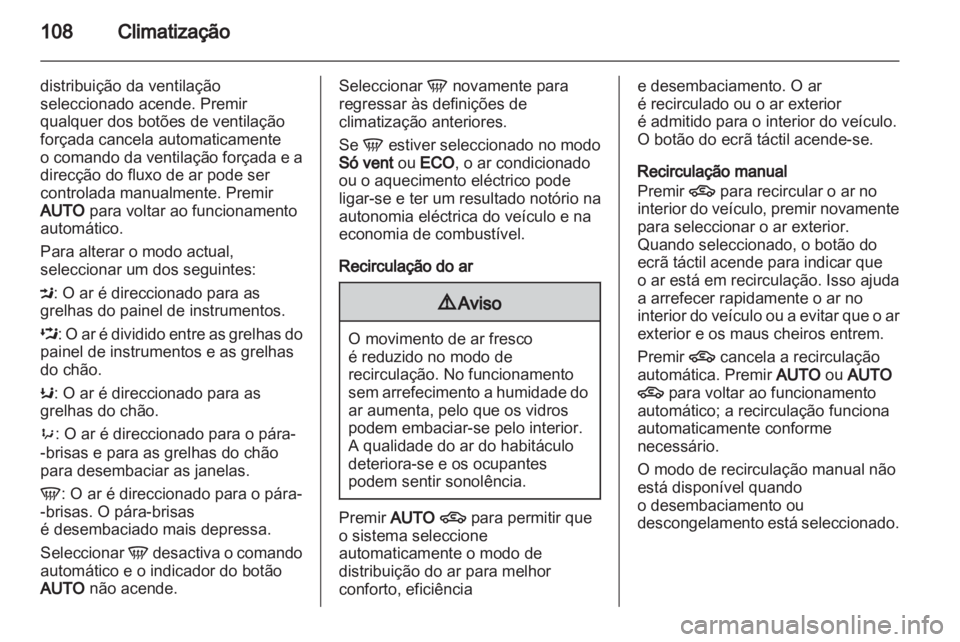 OPEL AMPERA 2012 Manual de Instruções (in Portugues) OPEL AMPERA 2012 Manual de Instruções (in Portugues)