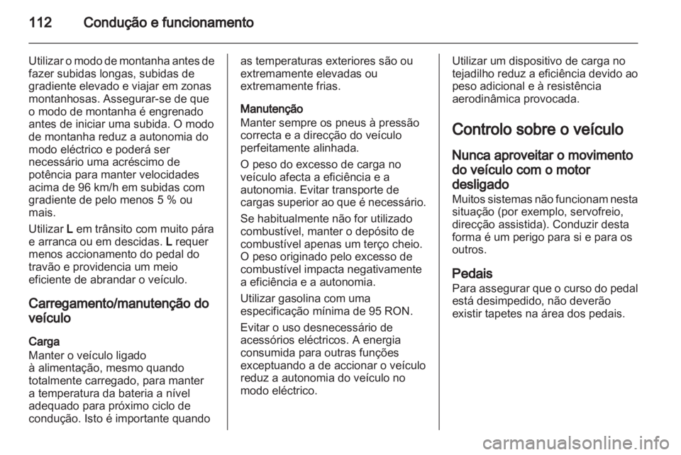 OPEL AMPERA 2012  Manual de Instruções (in Portugues) 