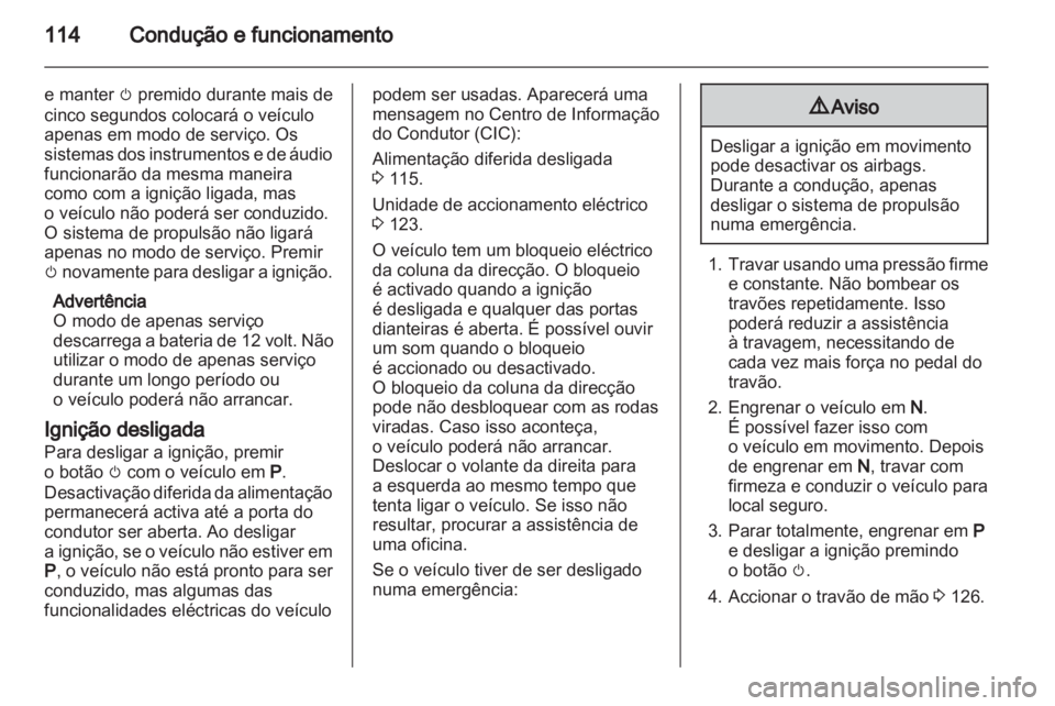 OPEL AMPERA 2012  Manual de Instruções (in Portugues) 