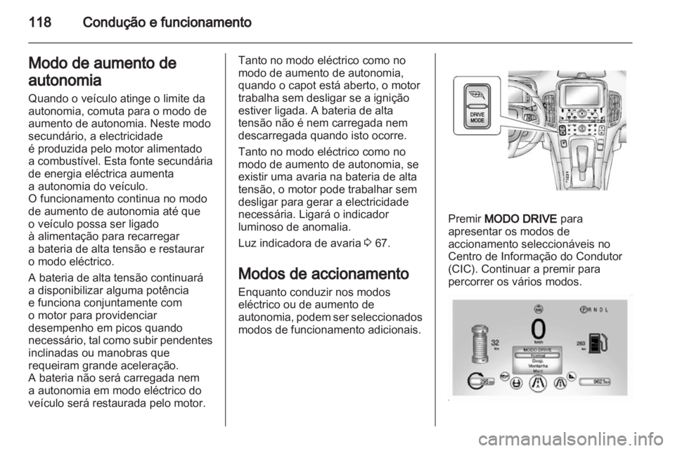 OPEL AMPERA 2012  Manual de Instruções (in Portugues) 