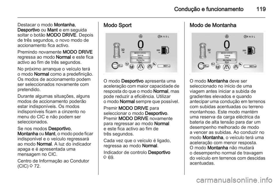 OPEL AMPERA 2012  Manual de Instruções (in Portugues) 