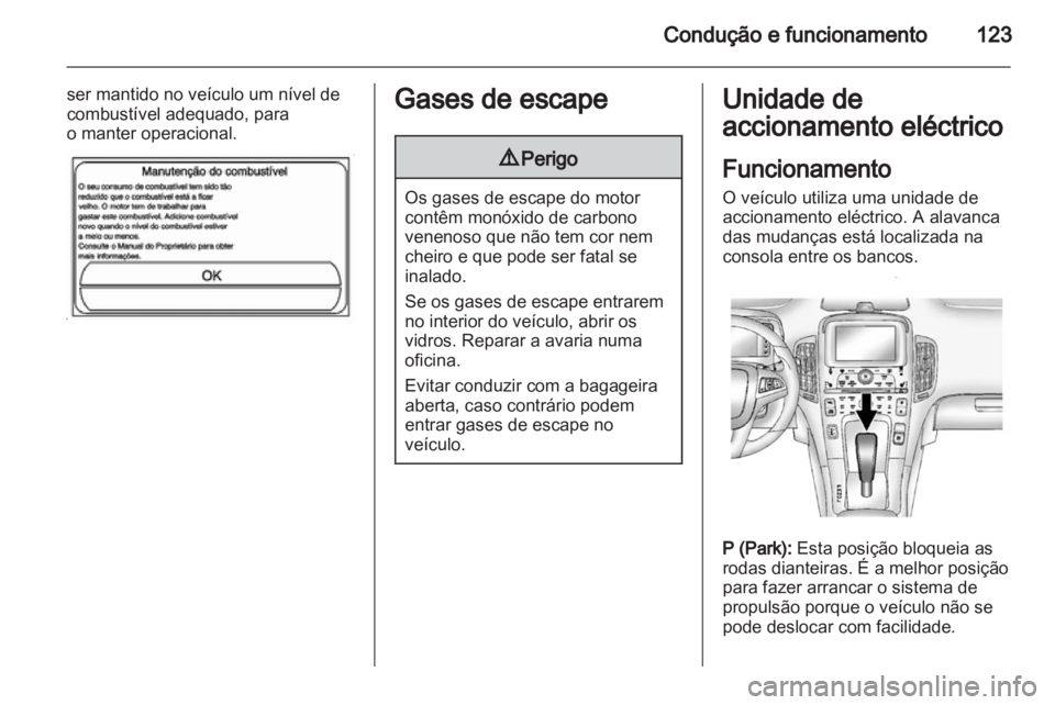 OPEL AMPERA 2012  Manual de Instruções (in Portugues) 