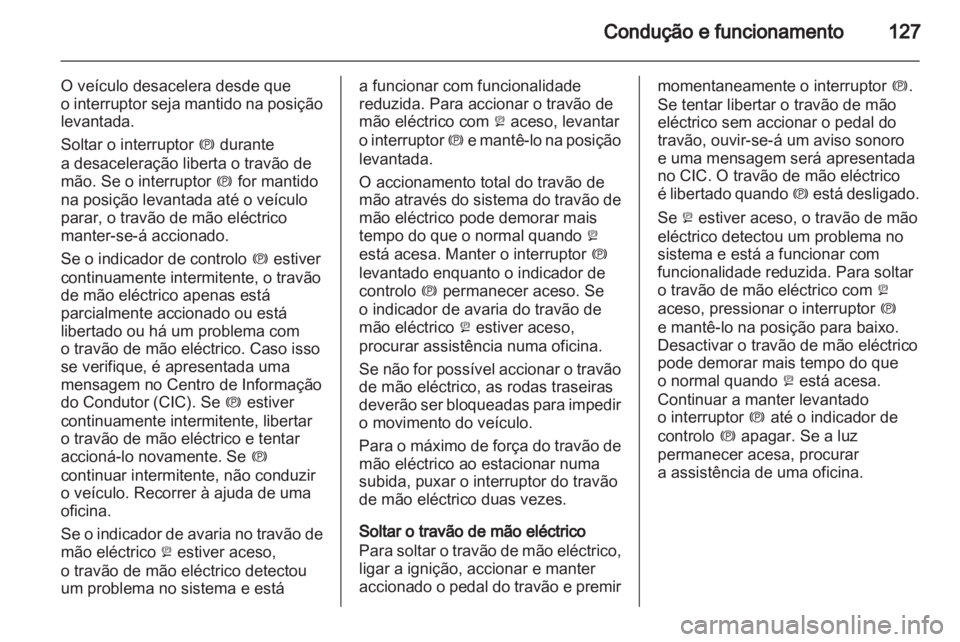 OPEL AMPERA 2012  Manual de Instruções (in Portugues) 