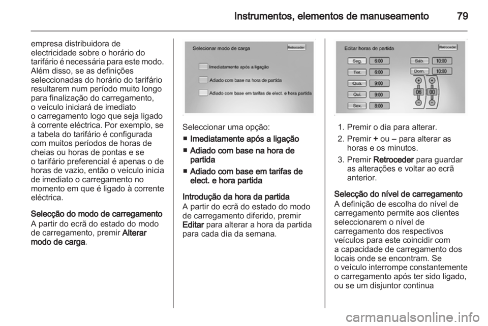 OPEL AMPERA 2012 Manual de Instruções (in Portugues) OPEL AMPERA 2012 Manual de Instruções (in Portugues)