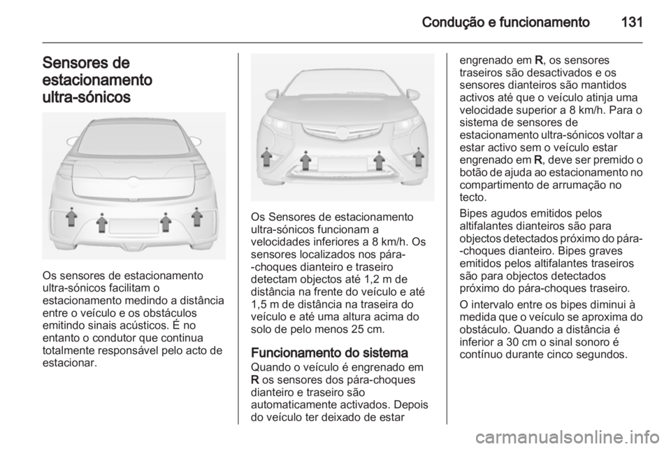 OPEL AMPERA 2012.5  Manual de Instruções (in Portugues) 