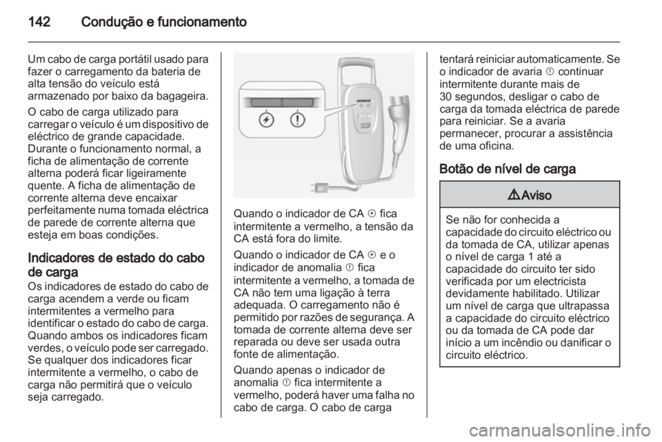 OPEL AMPERA 2012.5  Manual de Instruções (in Portugues) 