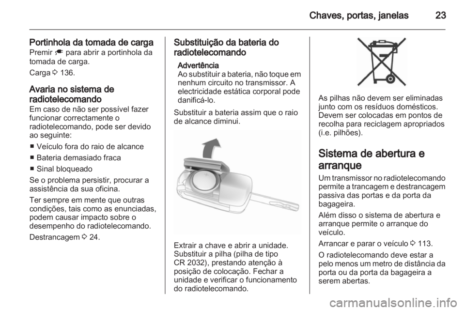 OPEL AMPERA 2012.5  Manual de Instruções (in Portugues) 