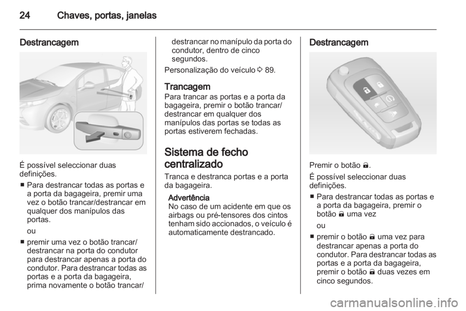 OPEL AMPERA 2012.5  Manual de Instruções (in Portugues) 